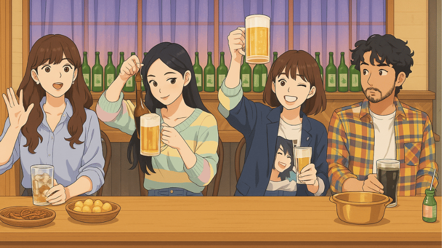 酒飲みな都会の女たち