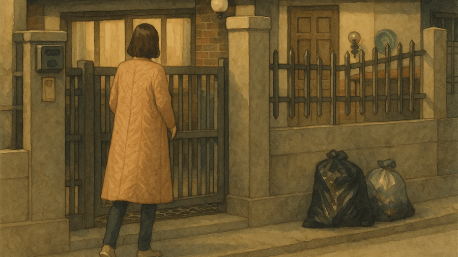 ゴミ袋に入れられる子