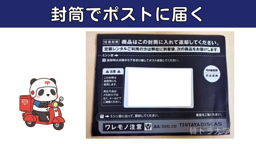 TSUTAYAディスカスレンタルの手順