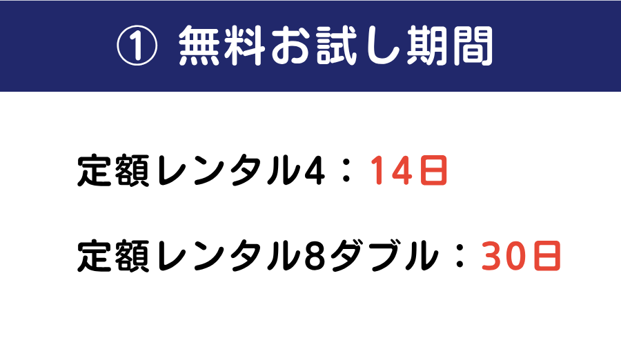 無料お試し期間